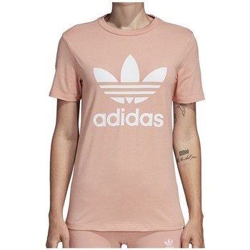 Îmbracaminte Femei Tricouri mânecă scurtă adidas Originals Trefoil Tee roz