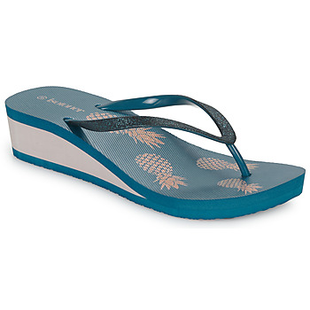 Pantofi Femei  Flip-Flops Isotoner 94181 Albastru