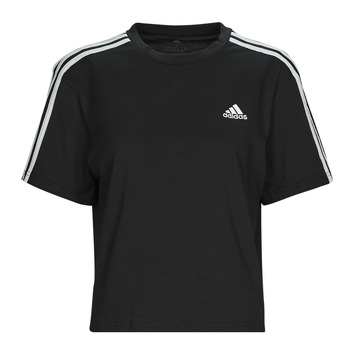 Îmbracaminte Femei Tricouri mânecă scurtă Adidas Sportswear 3S CR TOP Negru