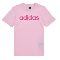 Îmbracaminte Fete Tricouri mânecă scurtă Adidas Sportswear LK LIN CO TEE Roz / LuminoasĂ
