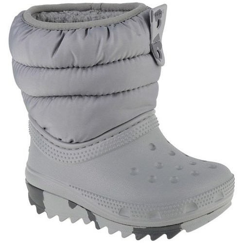 Pantofi Copii Cizme de zapadă Crocs Classic Neo Puff Gri