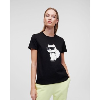 Îmbracaminte Femei Tricouri & Tricouri Polo Karl Lagerfeld  Negru