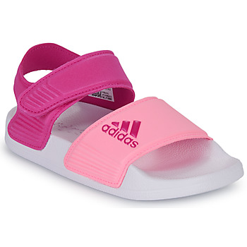 Pantofi Femei Sandale Adidas Sportswear ADILETTE SANDAL K Roz / Alb