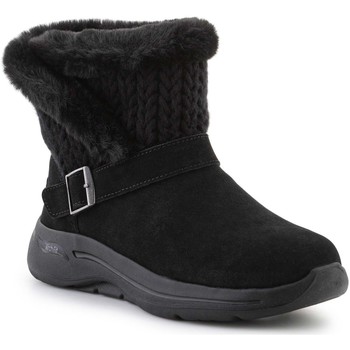 Pantofi Femei Ghete Skechers Go Walk Arch Fit Boot True Embrace 144422-BBK Negru