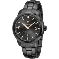 Ceasuri & Bijuterii Bărbați Ceasuri Analogice Maserati R8853121008, Quartz, 44mm, 5ATM Negru