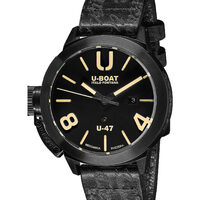 Ceasuri & Bijuterii Bărbați Ceasuri Analogice U-Boat 9160, Automatic, 47mm, 10ATM Negru