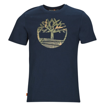 Îmbracaminte Bărbați Tricouri mânecă scurtă Timberland SS Tree Logo Seasonal Camo Tee Albastru
