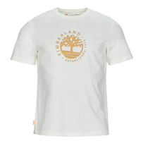 Îmbracaminte Bărbați Tricouri mânecă scurtă Timberland SS Refibra Logo Graphic Tee Regular Alb