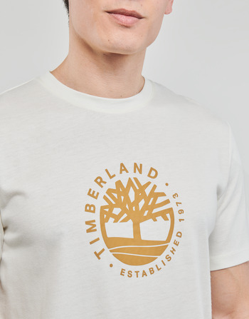 Timberland SS Refibra Logo Graphic Tee Regular Alb