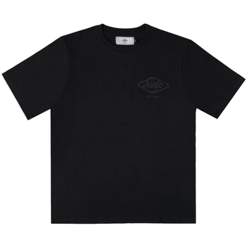Îmbracaminte Bărbați Tricouri & Tricouri Polo Sanjo Flocked Logo T-Shirt - All Black Negru