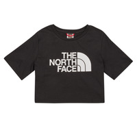 Îmbracaminte Fete Tricouri mânecă scurtă The North Face Girls S/S Crop Easy Tee Negru