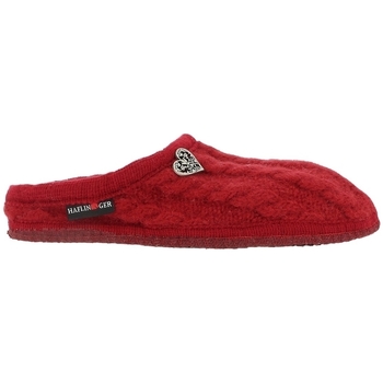 Pantofi Femei Papuci de casă Haflinger WALKTOFFEL HERZERL roșu