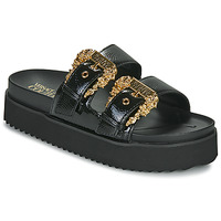 Pantofi Femei Papuci de vară Versace Jeans Couture 74VA3SM1 Negru / Auriu