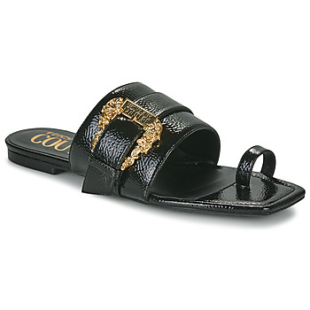 Pantofi Femei Papuci de vară Versace Jeans Couture 74VA3S62-ZS539 Negru / Auriu