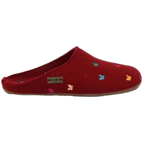 Pantofi Femei Papuci de casă Haflinger EVEREST FARFALLINE roșu