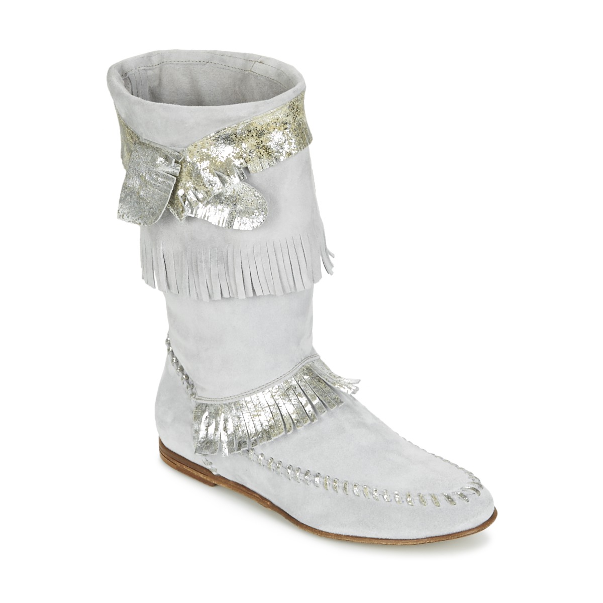 Pantofi Femei Cizme casual Now MATELI Gri / Argintiu