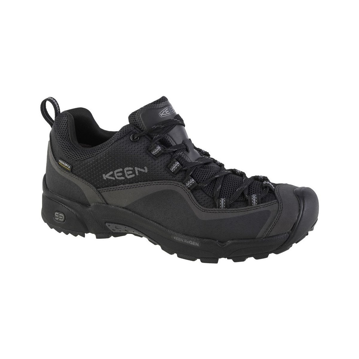 Pantofi Bărbați Drumetie și trekking Keen Wasatch Crest WP Negru