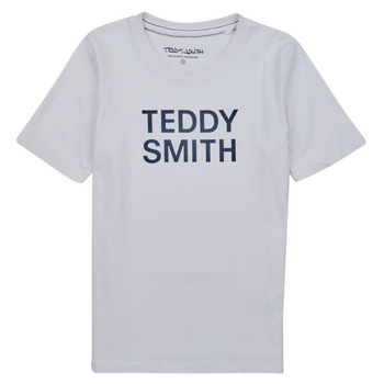 Îmbracaminte Băieți Tricouri mânecă scurtă Teddy Smith TICLASS 3 Alb