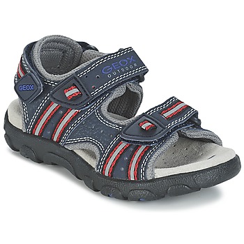 Pantofi Fete Sandale sport Geox S.STRADA A Albastru / Roșu