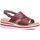 Pantofi Femei Balerin și Balerini cu curea Rieker  roșu