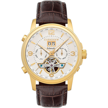 Ceasuri & Bijuterii Bărbați Ceasuri Analogice Thomas Earnshaw ES-8177-08, Automatic, 42mm, 5ATM Auriu