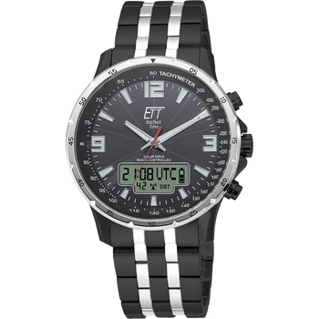 Ceasuri & Bijuterii Bărbați Cesuri Analogic- digital Ett Eco Tech Time EGS-11568-21M, Quartz, 43mm, 10ATM Argintiu