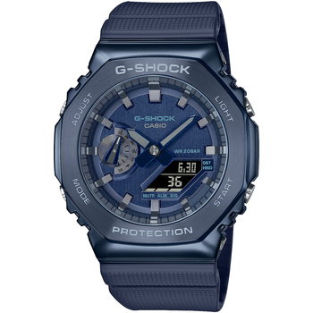Ceasuri & Bijuterii Bărbați Cesuri Analogic- digital Casio GM-2100N-2AER, Quartz, 44mm, 20ATM albastru