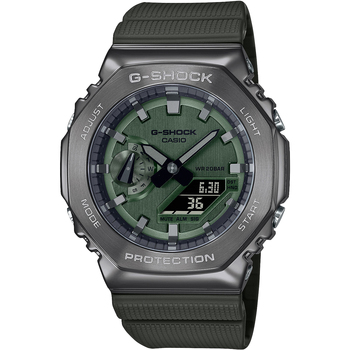 Ceasuri & Bijuterii Bărbați Cesuri Analogic- digital Casio GM-2100B-3AER, Quartz, 44mm, 20ATM Gri