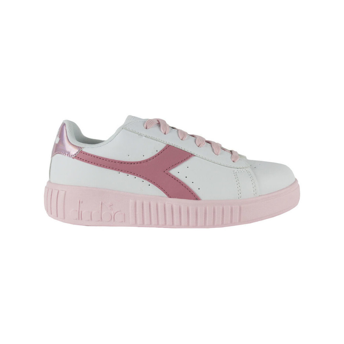 Pantofi Copii Sneakers Diadora 101.176595 01 C0237 White/Sweet pink roz