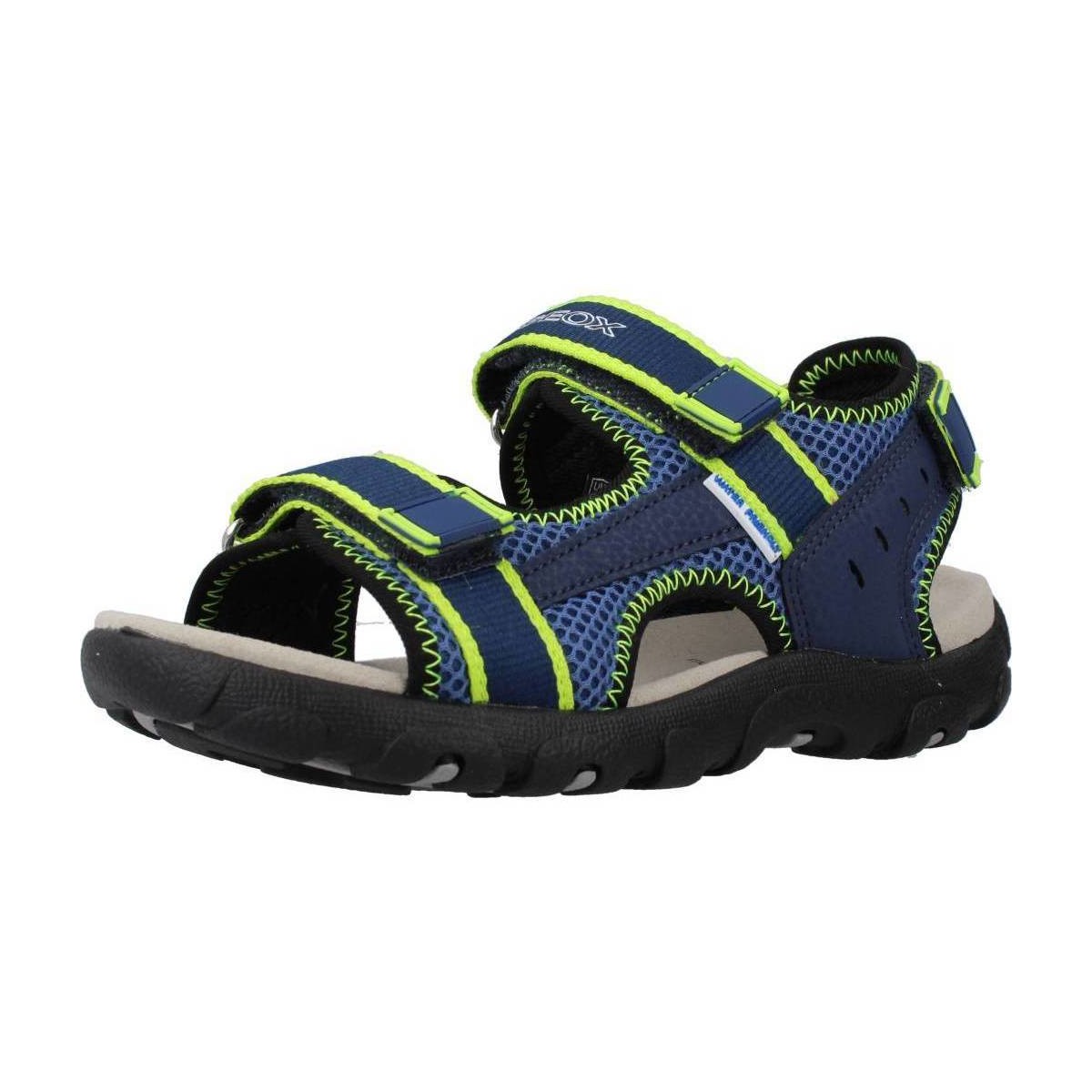Pantofi Băieți Sandale Geox JR SANDAL STRADA A verde