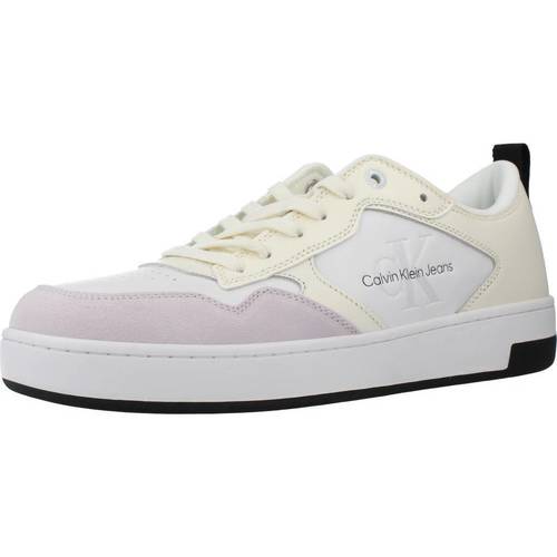 Pantofi Bărbați Sneakers Calvin Klein Jeans CUPSOLE LOW LTH M0NO Alb