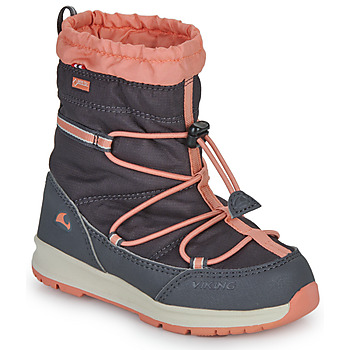 Pantofi Copii Cizme de zapadă VIKING FOOTWEAR Oksval High GTX Warm Gri / Portocaliu