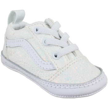 Pantofi Copii Sneakers Vans Old Skool Crib Glitter Enfant White Alb