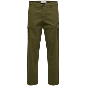 Îmbracaminte Bărbați Pantaloni  Selected Noos Slim Tapered Wick Cargo Pants - Winter Moss verde