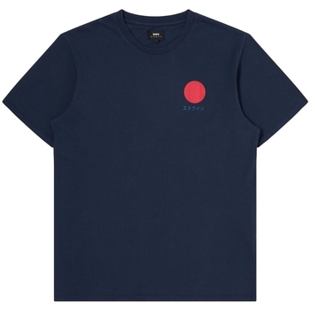Îmbracaminte Bărbați Tricouri & Tricouri Polo Edwin Japanese Sun T-Shirt - Navy Blazer albastru