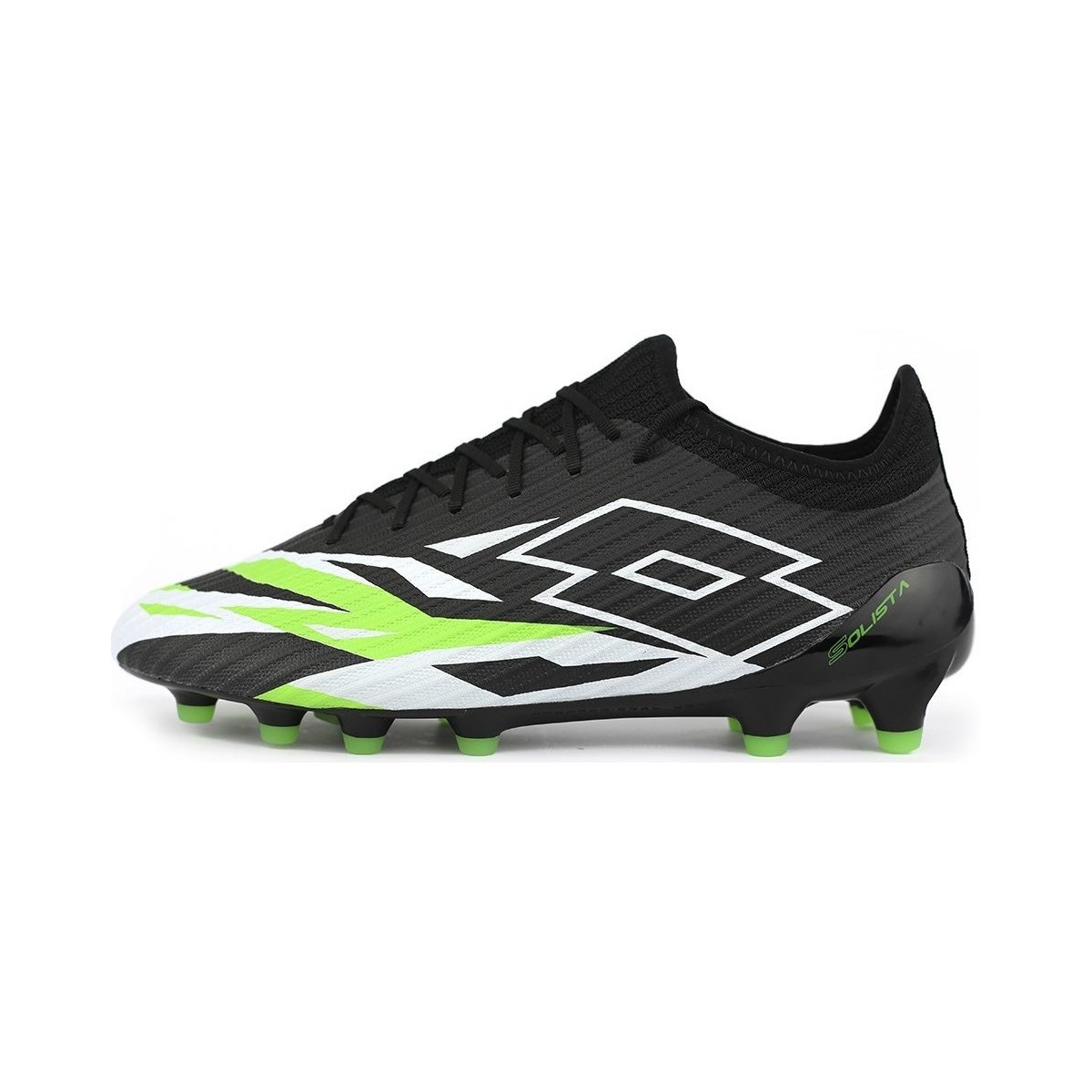 Pantofi Bărbați Fotbal Lotto Solista 200 VI FG Negru