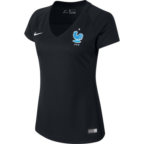 Îmbracaminte Femei Tricouri mânecă scurtă Nike France 2017 Stadium Negru