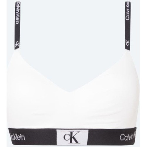 Îmbracaminte Femei Bustiere sport Calvin Klein Jeans 000QF7218E100 LGHT LINED BRALETTE Alb