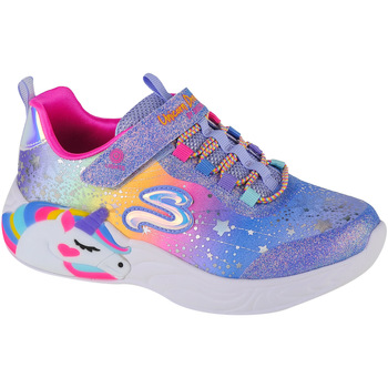 Pantofi Fete Pantofi sport Casual Skechers S-Lights Unicorn Dreams albastru