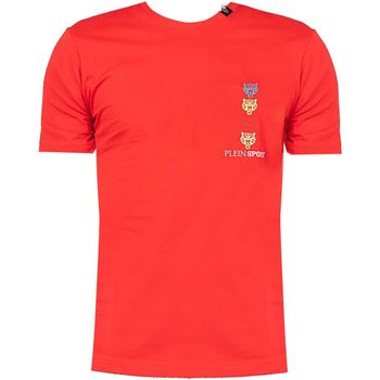 Îmbracaminte Bărbați Tricouri mânecă scurtă Philipp Plein Sport TIPS1135 roșu
