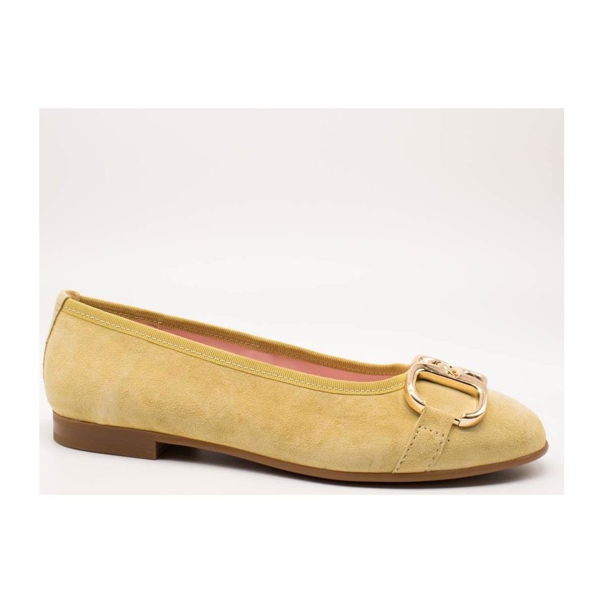 Pantofi Femei Balerin și Balerini cu curea CallagHan  galben