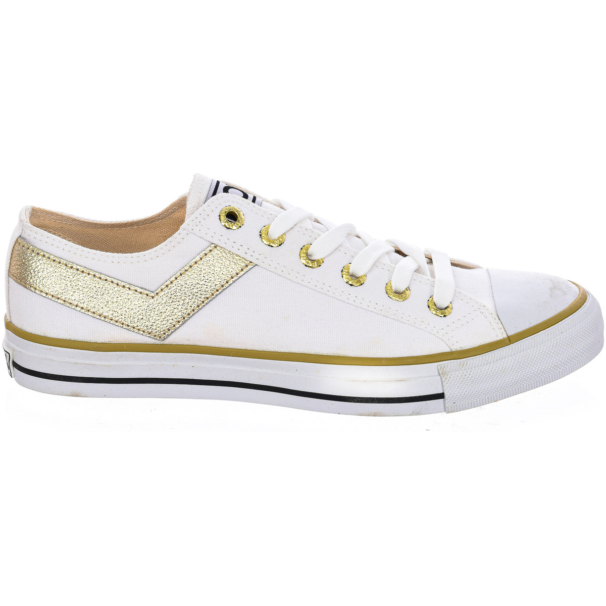 Pantofi Bărbați Pantofi sport Casual Pony 131T44-WHITE-GOLD Alb