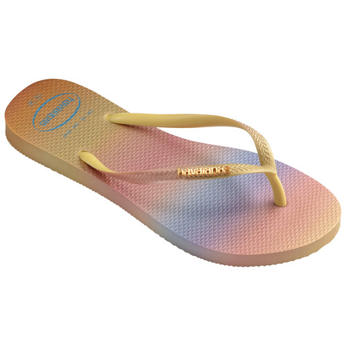 Pantofi Femei  Flip-Flops Havaianas SLIM GRADIENT SUNSET Yellow / Pink