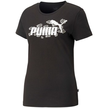 Îmbracaminte Femei Tricouri mânecă scurtă Puma Ess Animal Negru