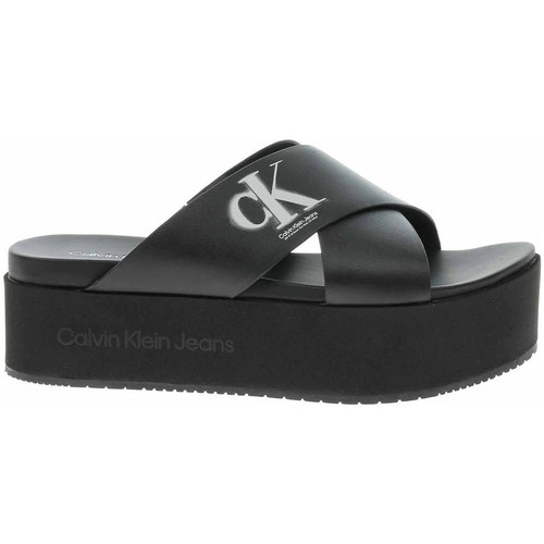 Pantofi Femei  Flip-Flops Calvin Klein Jeans YW0YW00964BDS Negru