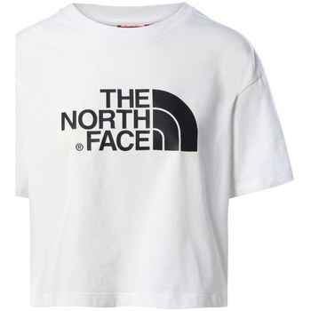 Îmbracaminte Femei Tricouri mânecă scurtă The North Face Cropped Easy Tee Alb