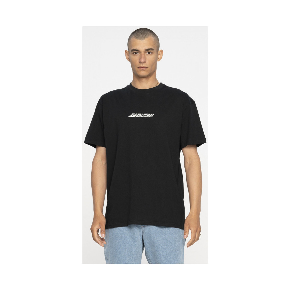 Îmbracaminte Bărbați Tricouri & Tricouri Polo Santa Cruz Cosmic bone hand t-shirt Negru