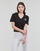 Îmbracaminte Femei Tricouri mânecă scurtă Calvin Klein Jeans MONOLOGO SLIM V-NECK TEE Negru