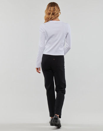 Calvin Klein Jeans WOVEN LABEL RIB LONG SLEEVE Alb
