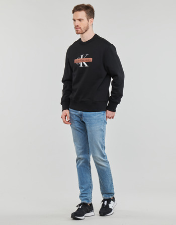 Calvin Klein Jeans MONOLOGO STENCIL CREW NECK Negru